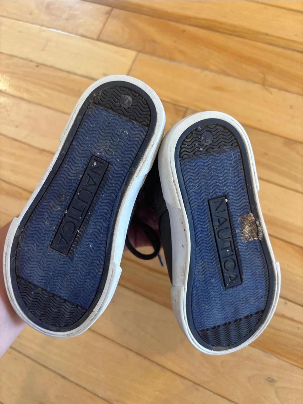Nautica Kids Gray High-Top Sneakers with White Soles